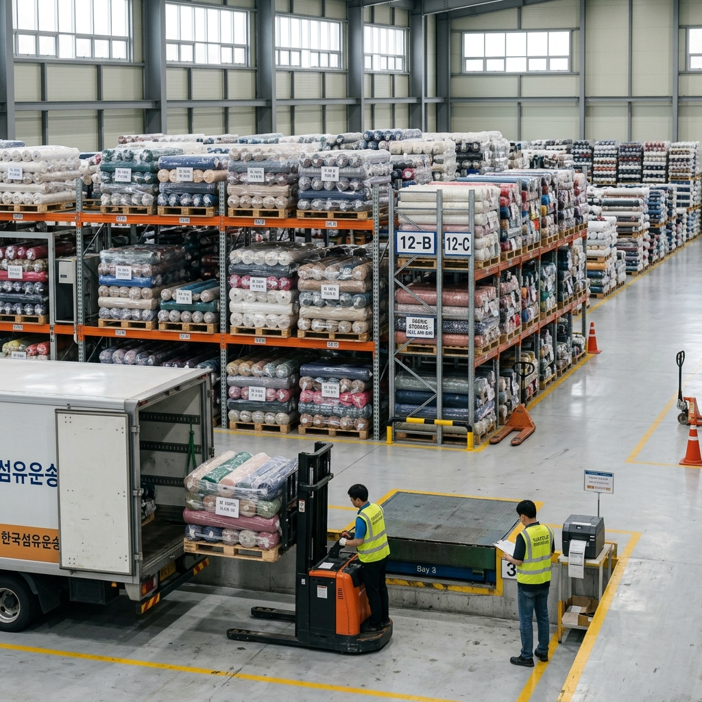 Ảnh thật kiện hoặc lô vải vừa tiếp nhận tại địa điểm doanh nghiệp. Không dùng ảnh AI cho vị trí này.